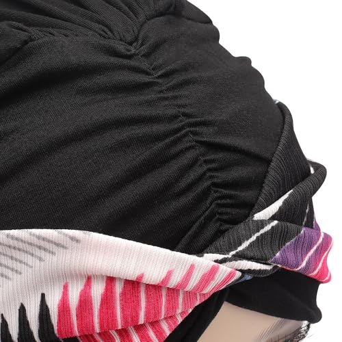ZLYC Chemo Headwear for Women Pre Tied Turban Headwear Lightweight Beanie Hat - color: Color Stripe