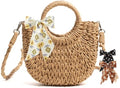 Crochet Beach Bags for Women Woven Purses Shoulder Bag Tote Handbag Summer Beach Purse - color: Wy20