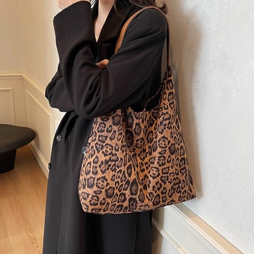 Straw Hobo Bag for Women 2026 Boho Woven Beach Purse Large Summer Straw Tote with Lining Black Raffia Shoulder Bag | straw material - color: Leopard Purses-brown
