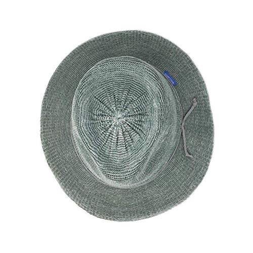 Wallaroo Hat Company Women's Victoria Fedora – UPF 50+ UV Protection, Wide Brim, Packable & Adjustable Sun Hat - color: Seafoam, size: Medium