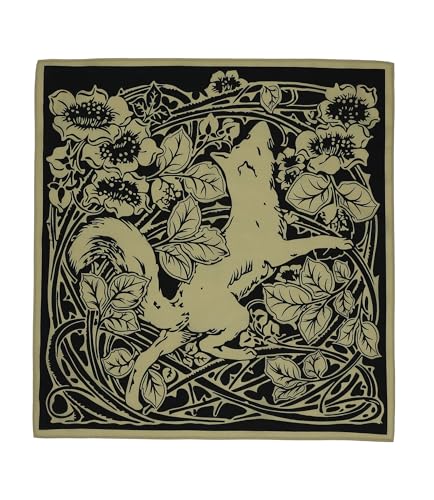 21"x21" Soft Cotton Bandana for Men and Women Unisex Head Wrap Scarf Headband Face Mask for Outdoor - color: Qm-florafox