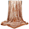 Headscarf Large Square Women Scarf 35" Fashion Scarves Silk Feeling Hairscarf - color: A111