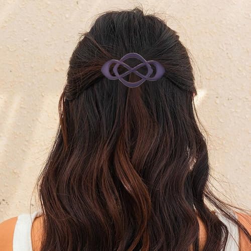 6PCS Vintage French Barrette Clips, Matte Flat Claw Clips for Thin & Long Hair Strong Hold Hair Accessories for Women & Girls - color: Style 1