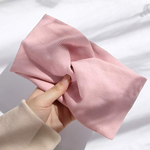 Huachi Turban Headbands for Women Trendy, Wide Women Head Bands, Fall Fashion Must Haves Thick Boho Stretchy Hair Bands Non Slip for Girls Yoga Workout Fashion Hair Accessories, Solid Color - color: Headbands A