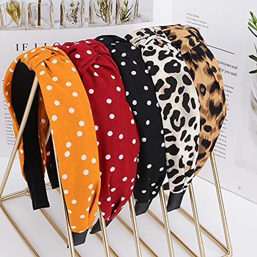 VELSCRUN Headbands for Women 12 Pack Head Bands Womens Hair Knotted Headband for Women Knot Head Bands Womens Hairbands Elastic Turban Boho Bandeau Hair Fashion Headbands for Washing Face - color: headbands 06