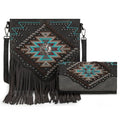 Montana West Western Crossbody Bag Purse for Women - color: Black
