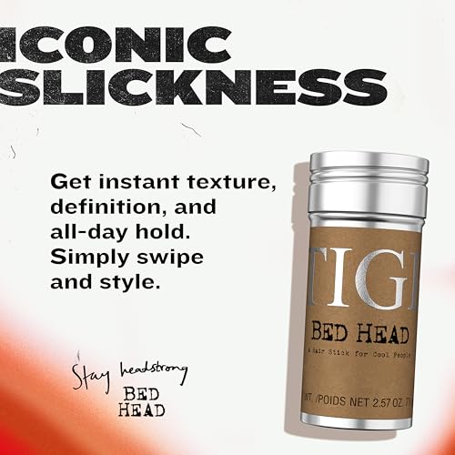 Bed Head by TIGI Hair Wax Stick – Professional Hair Styling Wax for High-Definition Texture & All-Day, Humidity-Resistant Hold, 2.57 oz - size: 2.57 Ounce (Pack of 1)