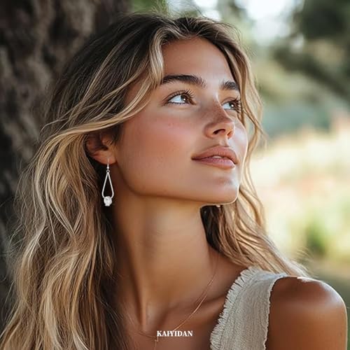 Silver Dangle Earrings For Women Trendy,Boho Cute Drop Western Earings,Vintage Gothic Ethnic Statement Beach Vacation Long Earrings with Leaf Teardrop Turquoise Crystal Tassels,Fashion Jewelry Birthday Gift. - color: A10) Silver Teardrop Roller