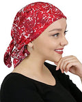 Hats Scarves & More Chemo Scarf Head Scarves for Women Cancer Headwear Headscarf Head Coverings 28 Inch Square Batik - color: Amaryllis