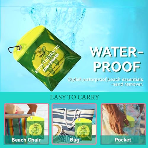 MNZZ Beach Sand Remover Sand Eraser Women Men Family 2026 Summer Vacation Essentials Cruise Must Haves Day Travel Accessories Supplies Gear Stuff Necessities Items Thing Gadgets Wear Needs Gift 3Pcs - color: 3pcs Cute Round Turtle