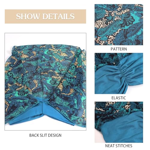 XYIYI Head Scarf for Women Chemo Patients Headwear Cancer Hair Loss Headwrap Cover Hat Turban Covering Wrap - color: Haqing