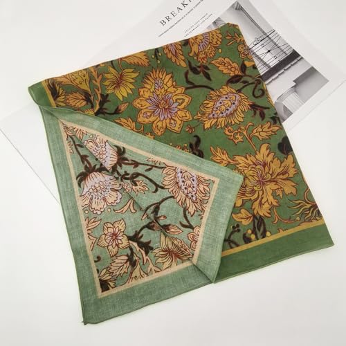 Large Cotton Bandana Lightweight Head Hair Scarf Headbands Wraps Cover Handkerchiefs for Women Men 25 x 25 inch - color: Rt11
