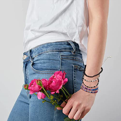 Beach Bracelet Set for Men and Women, Surfer Men Bracelet, Braided Boho Summer Bracelets Adjustable Men's Bracelet Handmade Women Bracelet String Rope Ankle Bracelets Birthday Gift - style: 5pcs boho bracelet