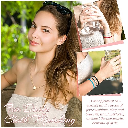 49 Pcs Boho Jewelry Set for Women, Surfer Wave Friendship Bracelets Layered Necklace Hair Clip, Summer Beach Gift - style: Casual