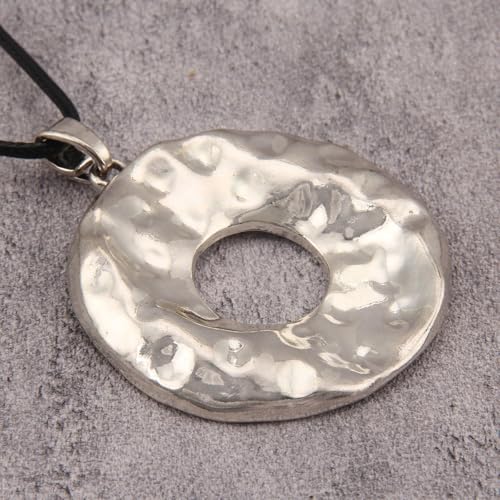 JAOYU Boho Necklace for Women Large Pendant Necklace Boho Long Choker Leather Gold Necklace Vintage Earthy Jewelry Trendy - style: Bohemian Necklaces