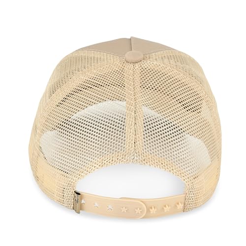 VINTAGE HAVANA Trucker Hats Women | Mesh Adjustable Snapback Hat | Men & Women Cute Trendy Fashion Baseball Cap - color: Beige/Pearl