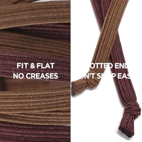 HAVHAF Knotted Mens Hair Ties For Men 8pcs (Thin, Cognac) - No damage Crease Breakage Man Bun Hair Tie Men with Long Hair For Curly Thick Elastic Hair Ties For Guys | Perfect hairtie - color: Cognac