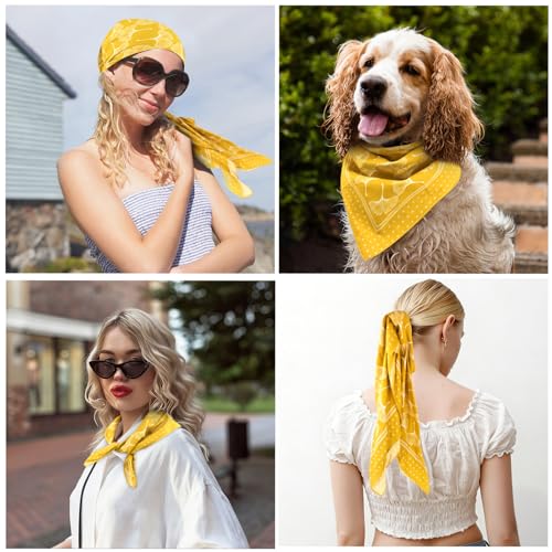 Jaciya Bandanas for Women Outdoor Bandana Scarf Cotton Square Scarf Headband Handkerchiefs