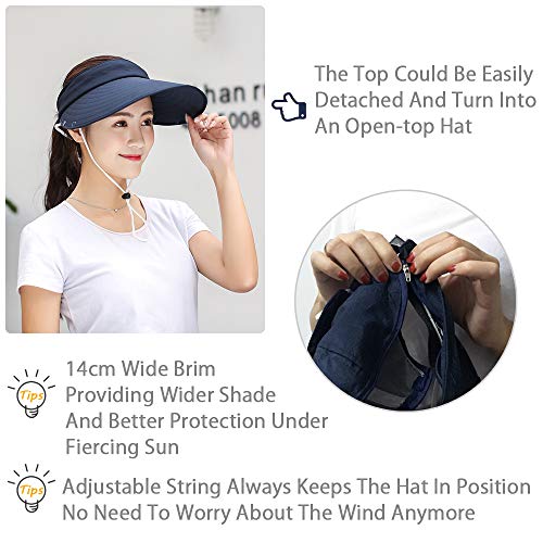 Wide Brim Sun Hat – Multifunctional UPF 50 Protection Bucket Fishing Hat Cap - color: Purple