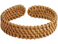 MINACHI Rattan Bracelet for Women, Handmade Lightweight Straw Wicker Braid Cuff Bangle, Adjustable Bohemian Woven Chunky Wrist Jewelry