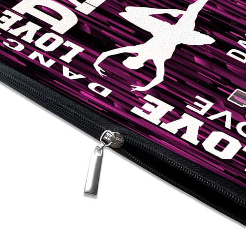 Cute Makeup Bag for Purse Canvas Waterproof Funny Cosmetic Bags for Women Zipper Travel Toiletry Pouch-Dance Makeup Bags - color: Dance Makeup Bags