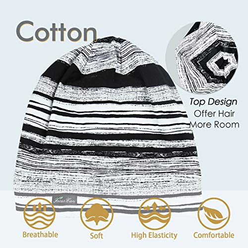 Adjustable Satin Lined Sleep Cap for Dreadlocks Curly Hair Large Head-Stay On Overnight - color: Coffee
