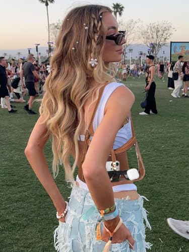 CLUCI Clear Bag for Stadium Events, Clear Purses for Women, Shoulder Bag Hobo Handbag with Adjustable Strap - color: B-transparent With Brown-small