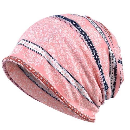 Women's Baggy Slouchy Beanie Chemo Hat Cap Scarf - color: 2 Pack-l
