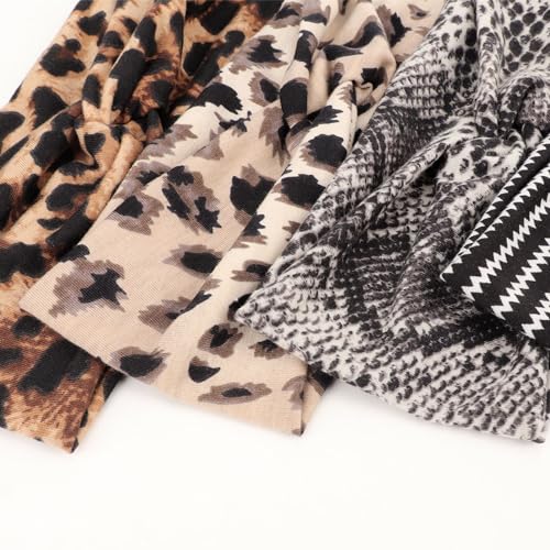 AQOKKA Elastic Knotted Headbands for Women Criss Cross Head Bands for Women's Hair Non Slip Boho Wrap Twisted Hair Accessories - color: 8 Sets ：G