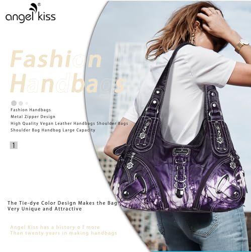 Angelkiss Hobo Purses and handbags for Women Satchel Handbag Women Purses Large Daily Shoulder Bags | Purses - color: Amaranth Red