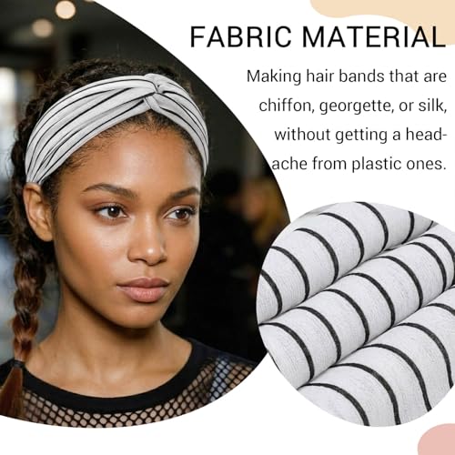 DRESHOW 10 Pack Boho Headbands for Women Vintage Cross Elastic Head Wrap Hair Accessories - color: 10 Pack C: Flower Printed Series X
