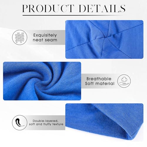 Bohend Bohemian Beanie Hats Headwear Cap Stretch Non Slip Bandanas Sleep Turbans Hats for Women Men Close top Head Covering - style: Pure Light Style 1