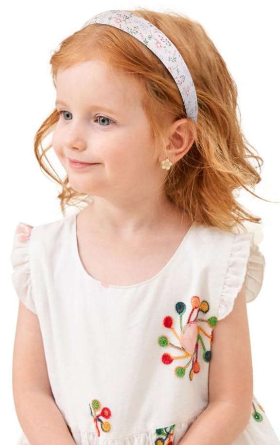 Huachi Headbands for Women Non Slip Trendy Headbands for Women’s Hair 1 inch Wide Cute Headband for Girls, Fall Head Bands Elastic Hair Bands for Womens Fashion Accessories for Women 4PCS - color: Girly Series