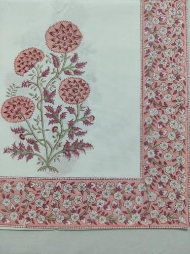 Hand Block Printed Soft 100% Cotton Fashion Neck Scarf For Women Lightweight Scarves Floral Wrap, Summer Travel & Daily Wear, Hair, Patterned, Boho, Gift