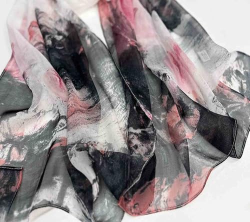 Xyueanlo Fashion Scarves for Women Lightweight Elegant Scarf Sunscreen Wraps Shawls - color: Nymphaea Grey
