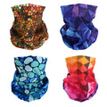 4 Headband Bandana Balaclava Half Face Mask Shield Head Hair Scarf Neck Gaiter Hat Multipurpose For WoMen Men Breathable Reusable Washable Raindrop Rainbow Hive Purple - color: 4 Man Lady Selection Mask