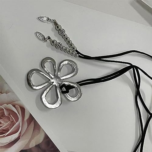 HUASAI Choker Necklace for Women Boho Necklaces Country Concert Outfits for Women Layered Western Choker Necklace Boho Cowgirl Jewelry Accessories Dress - color: J:Flower Boho Necklace