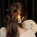 Lantern Light Hairpin Hair Stick Hair Accessories Coiled Tassel Hair Antique Hair pin for Women #05 - color: Color 034#05