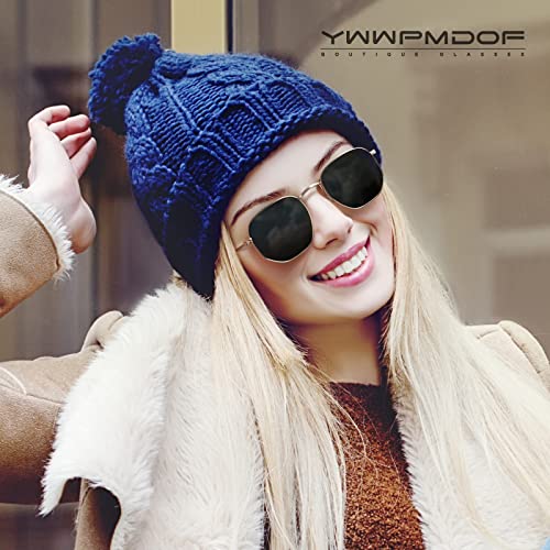Polarized Sunglasses for Womens Men Trendy Square Hexagonal Flat Mirrored Sun Glasses UV Protection - color: A11-gold/Brown/Clear