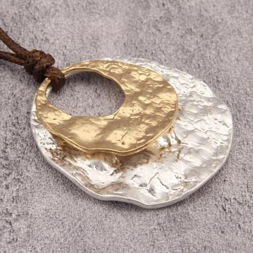 Chunky Necklace for Women Boho Pendant Necklace Statement Western Choker Necklaces for Women Vintage Bohemian Jewelry - style: Bohemian Style Necklace