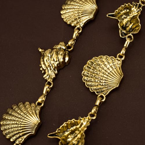 Luvatar Fashion Metal Waist Chain Belt Blouse Dress Sweater Chain Belt… - color: Golden-s97