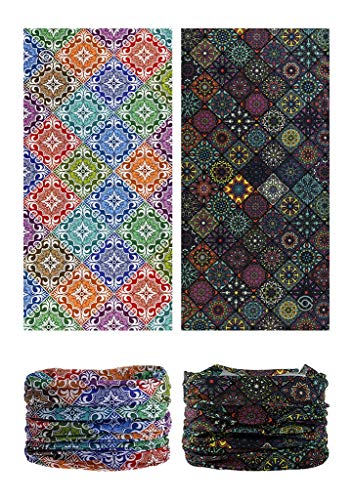 Head Wrap Headwear Headband Bandana Face Mask magic scarf for men & women - color: 12pcs. Elegance
