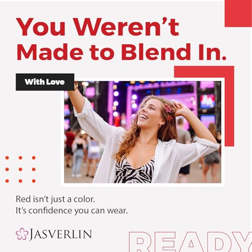 JASVERLIN 36 Pcs Red Star Hair Clips Accessories for Women Girls, Y2k Kawaii Thin Thick Cute Colorful Metal Snap Barrettes for Rave Glitter Hairclips Mixed Sizes - color: Red