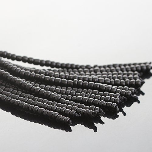 NLCAC Women's Beaded tassel earrings Long Fringe Drop Earrings Dangle 6 Colors - color: black