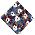 21x21 inches 100% Cotton Bandana for Women - Soft Square Scarf, Multi-Purpose Head Covering, Hair Bandana - color: P13-large Floral Negative Color 2