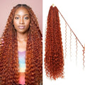 Goddess Boho Box Braids Crochet Hair-8 Packs 24 Inch Crochet Box Braids for Black Women Pre Looped (#350, 24 Inch (Pack of 8)) - color: #350, size: 24 Inch (Pack of 8)