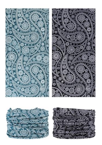 Head Wrap Headwear Headband Bandana Face Mask magic scarf for men & women - color: 6pcs. Paisley 2