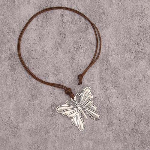 JAOYU Boho Necklace for Women Large Pendant Necklace Boho Long Choker Leather Gold Necklace Vintage Earthy Jewelry Trendy - style: Boho Gold Necklaces