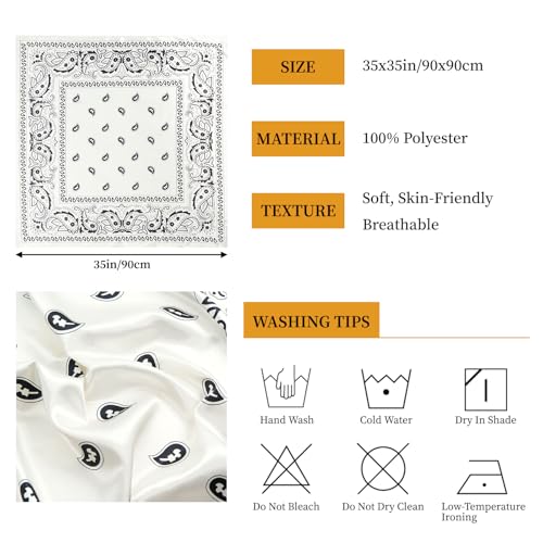 QIUTIMIY 35"x35" Like Silk Head Scarf for Women Satin Feel Large Square Scarf for Hair Wrapping and Sleeping Fashion Bandana - color: (90cm)square Scarf 7