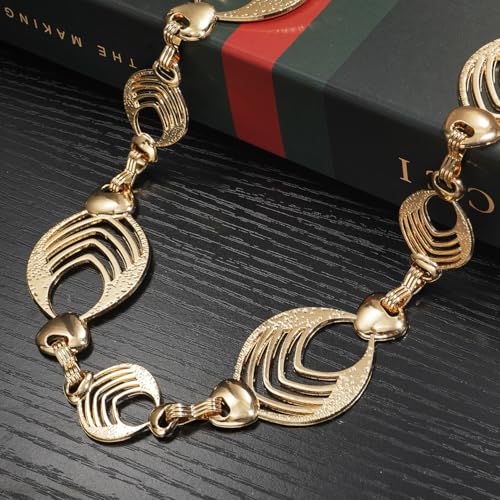 Suyi Chain Belt for Women Chunky Waist Chain for Ladies Dresses - size: Length 53"(37"+extended chain 16"), style: Gold 2